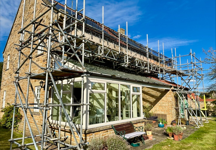 Facias & Gutters over conservatory - residential 1